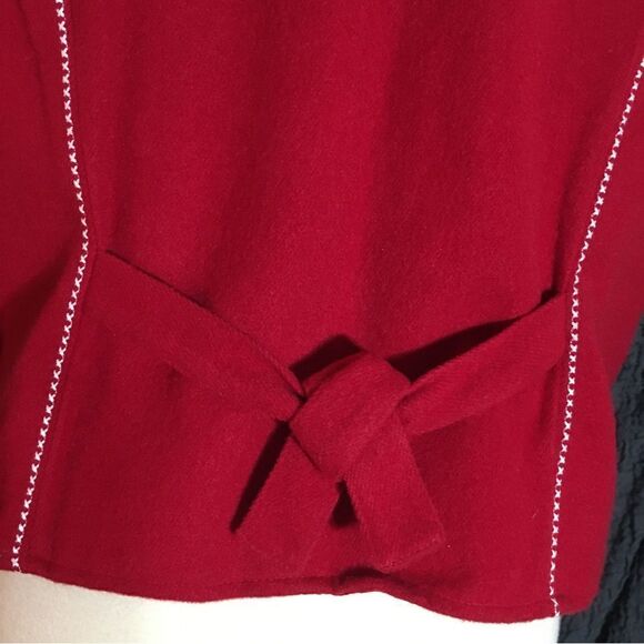Karen Scott Christmas Red Vest Size Large - Picture 9 of 13